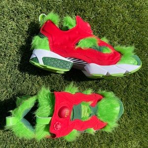 Reebok Instapump Fury Grinch sneaker RARE like new collectible